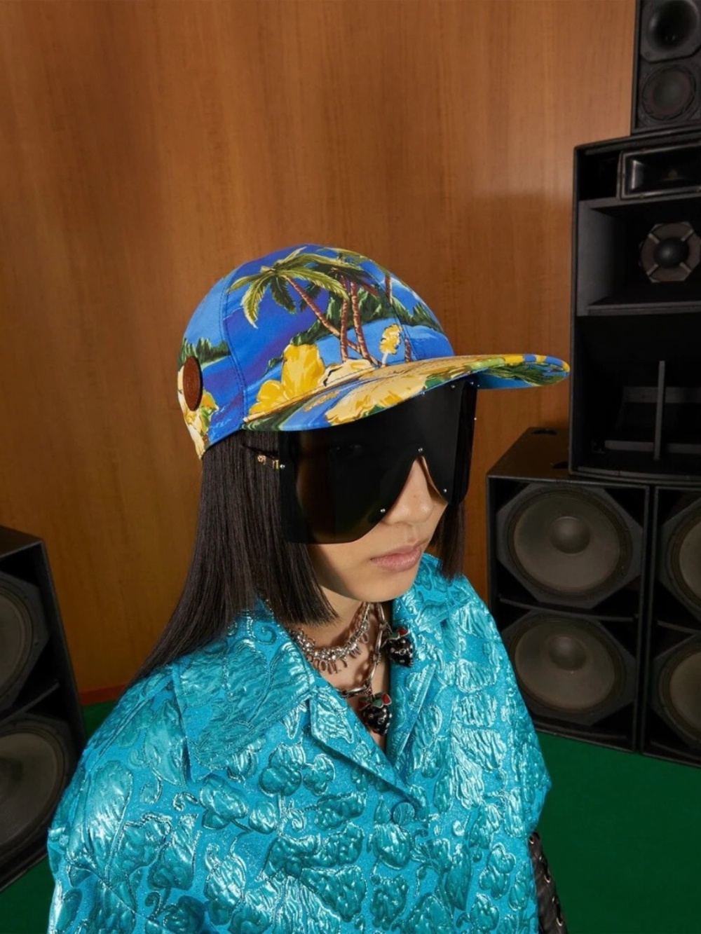 Gucci Hawaiian Palm Trees Hat Cap M - Picture 2 of 12
